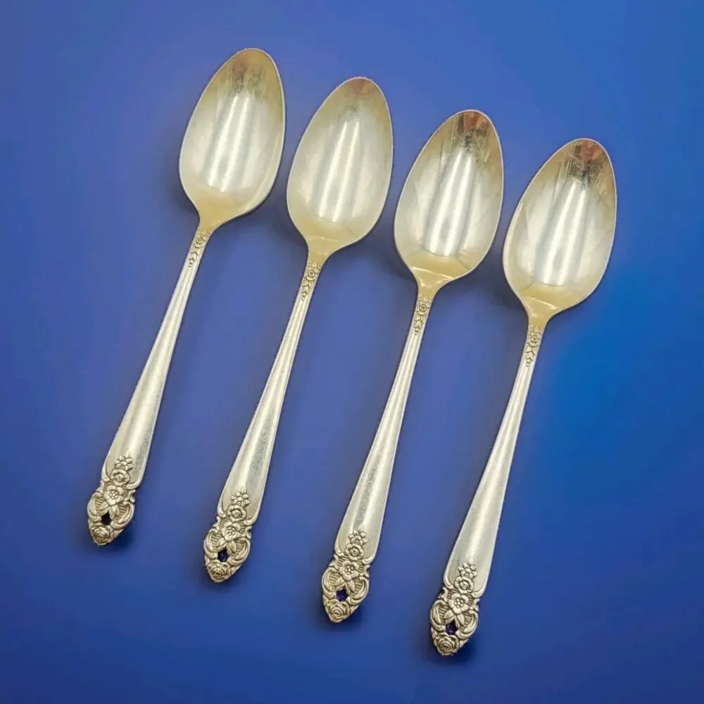 Oneida DISTINCTION Silverplate Prestige 1951 Silverplate Teaspoon Set of 4